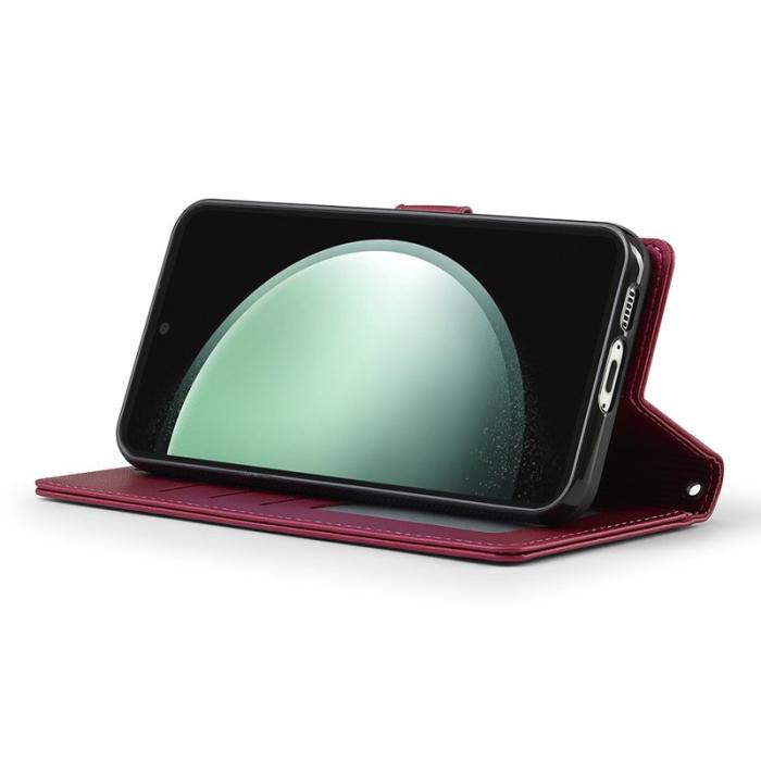 LC.imeeke - LC.IMEEKE L2 Series Samsung Galaxy A17 Plånboksfodral Konstläder - Röd