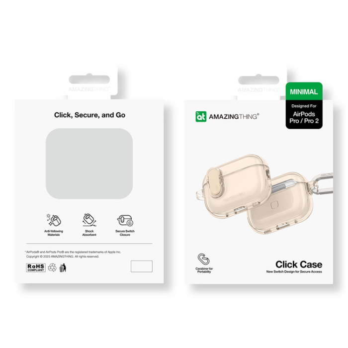 AmazingThing - AmazingThing Airpods Pro 2 Skal Minimal - Desert