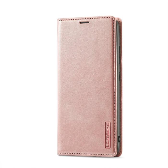 LC.imeeke - LC.IMEEKE Samsung Galaxy A32 5G Plånboksfodral Konstläder - Roséguld