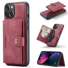 JEEHOOD - JEEHOOD Mobilskal till iPhone 13 mini &Auml;kta L&auml;der - R&ouml;d