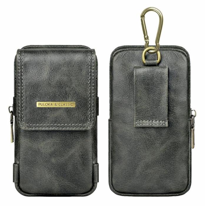 PULOKA - PULOKA Bältesväskor Vertical Outdoor Zippered - Svart