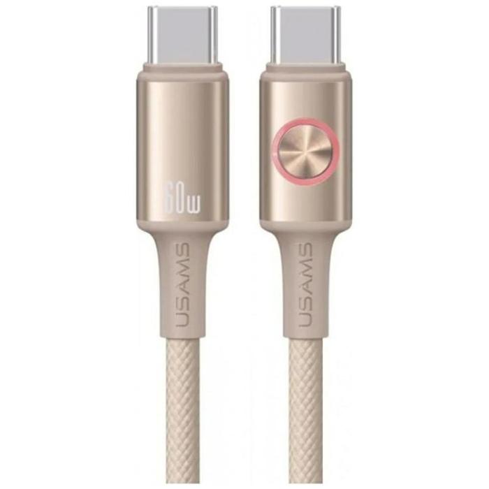 USAMS - USAMS USB-C Till USB-C Kabel 60W 1.2m Huan - Titan