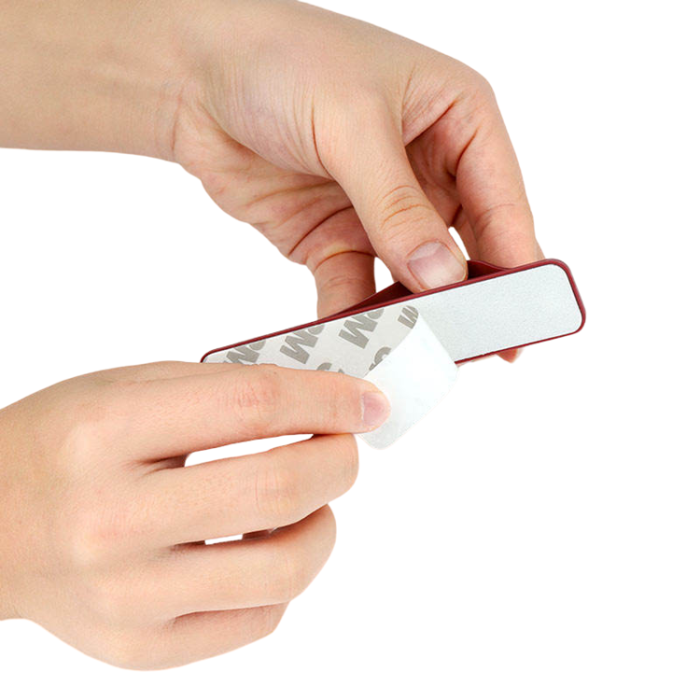 OEM - Self-Adhesive Silikon Finger Mobilgrip Strap - Lila