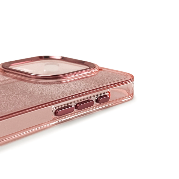 A-One Brand - iPhone 16e Mobilskal Glitter - Rosa