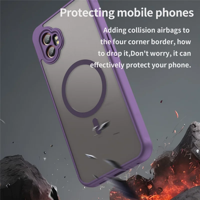 A-One Brand - Galaxy XCover 7 Pro Mobilskal MagSafe Anti-Drop - Lila