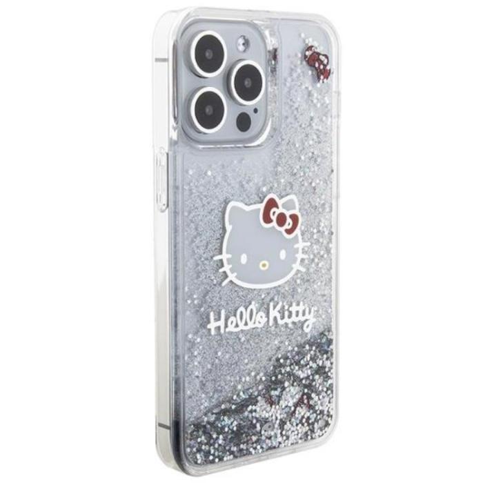 Hello Kitty - Hello Kitty iPhone 15 Pro Max Mobilskal Liquid Glitter Charms