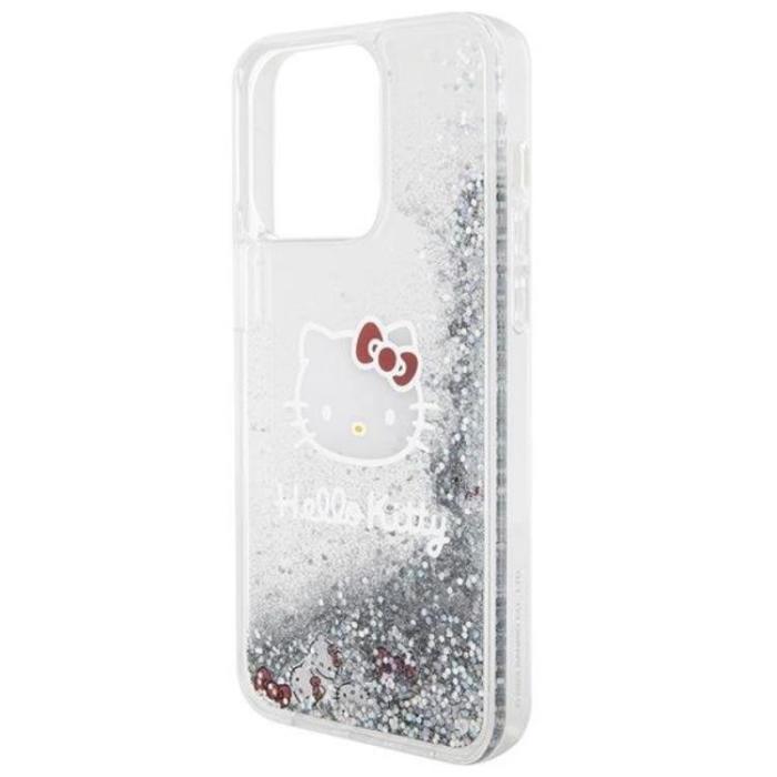 Hello Kitty - Hello Kitty iPhone 15 Pro Max Mobilskal Liquid Glitter Charms