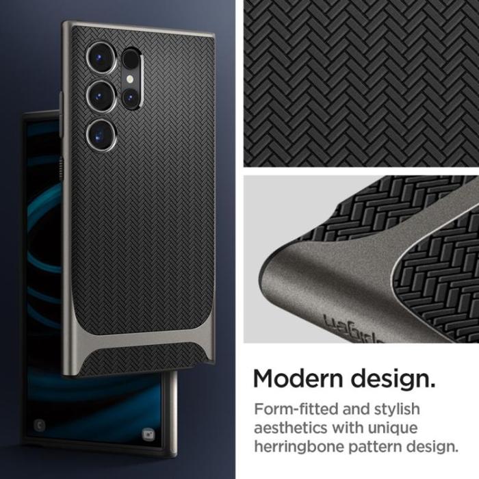 Spigen - Spigen Galaxy S24 Ultra Mobilskal Neo Hybrid - Gunmetal
