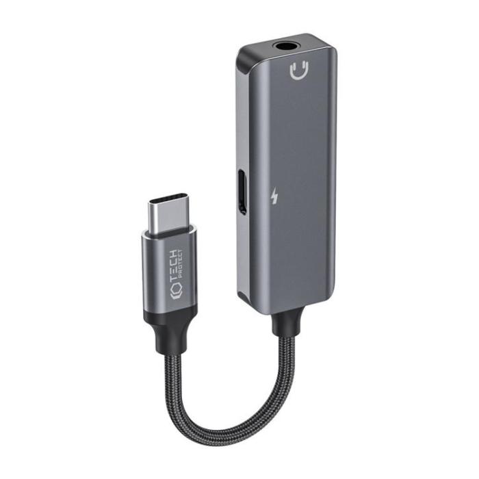 UTGATT - Tech-Protect Adaptrar Ultraboost Type-C Till Mini Jack - Svart