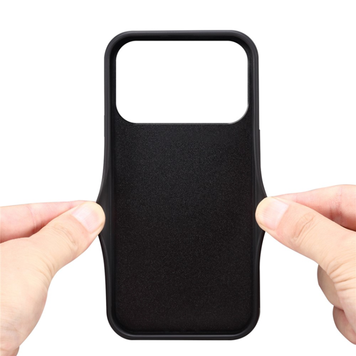 DENIOR - DENIOR iPhone 17 Pro Mobilskal Kickstand Korthållare - Blå
