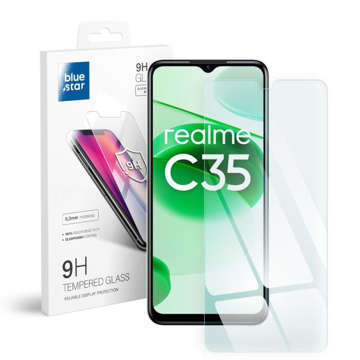 Blue Star - Blue Star Realme C35 Skärmskydd av Härdat Glas