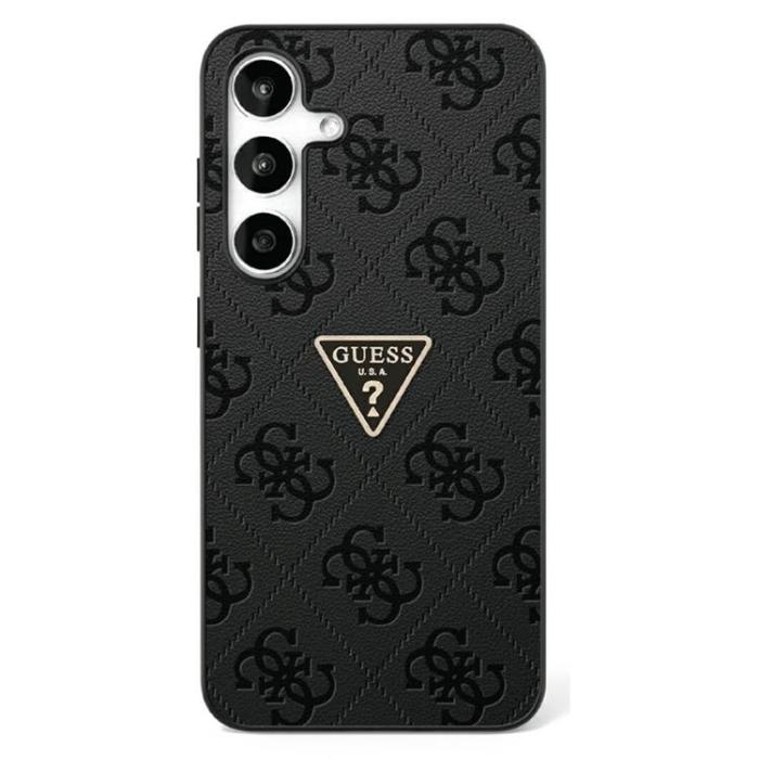Guess - Guess Galaxy S25 Mobilskal Hot Stamp 4G Triangle Logo - Svart