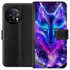 iSecrets - Plånboksfodral till OnePlus 11 med Neon Varg