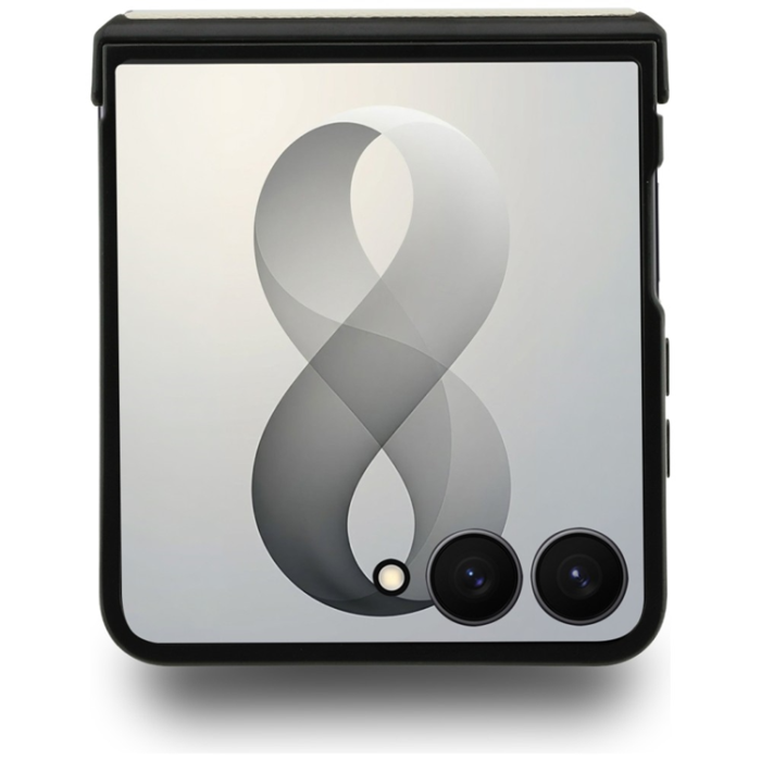 Guess - Guess Mobilskal För Galaxy Z Flip 8 MagSafe Ring Stand Grained Classic Logo