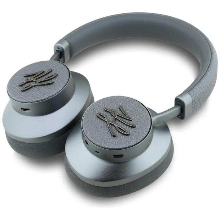 KARL LAGERFELD - Karl Lagerfeld Over-Ear Hörlurar Bluetooth ANC Grained Initials - Grå