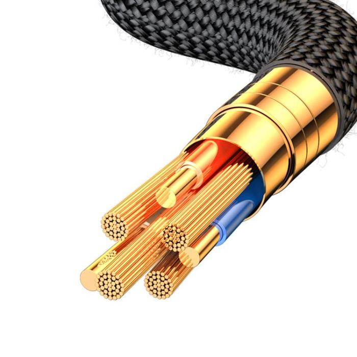 Joyroom - Joyroom USB-C till USB-A kabel 66W med LED display 1.2m - Svart