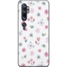 iSecrets - Mobilskal till Xiaomi Mi Note 10 Pro med Blommor och fjärillar