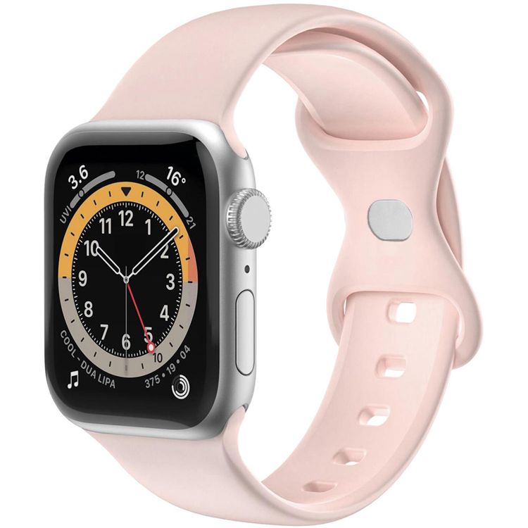 Celly Apple Watch (42/44/45mm) Armband Silikon - Rosa | 5123 | AlltMobil