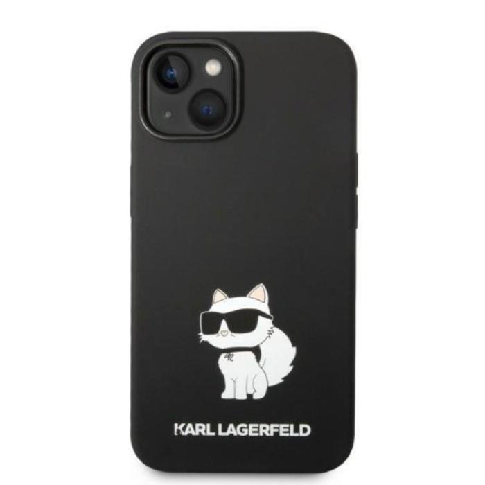 KARL LAGERFELD - Karl Lagerfeld Magsafe iPhone 14 Plus Skal Choupette Silicone - Svart