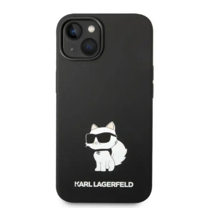 KARL LAGERFELD - Karl Lagerfeld Magsafe iPhone 14 Plus Skal Choupette Silicone - Svart