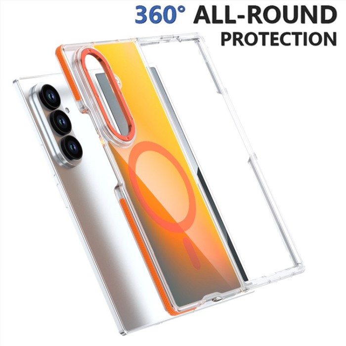 A-One Brand - Galaxy Z Fold 7 Mobilskal MagSafe Acrylic - Orange