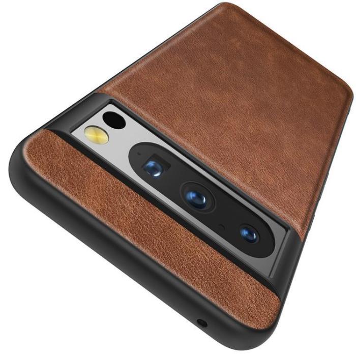 OEM - Google Pixel 8 Pro Mobilskal Retro PU-Läder - Brun