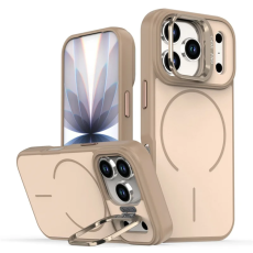 A-One Brand - iPhone 17 Pro Max Mobilskal MagSafe Skin-Touch Kickstand - Guld