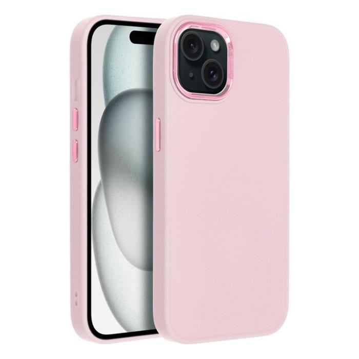 OEM - iPhone 15 Mobilskal Frame - Rosa