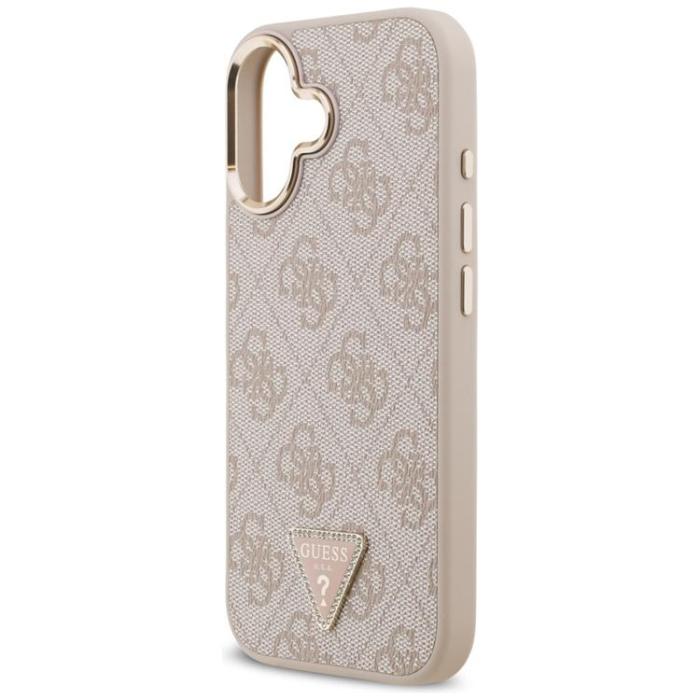 Guess - Guess iPhone 17 Mobilskal MagSafe 4G Triangle Logo - Rosa Guld
