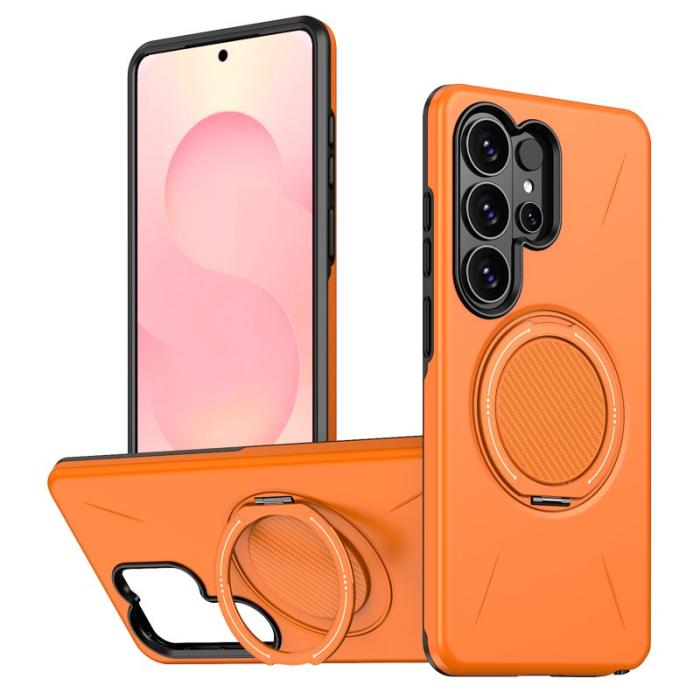 OEM - Mobilskal till Samsung Galaxy S26 Ultra Magnetiskt TPU + PC Baksida - Orange