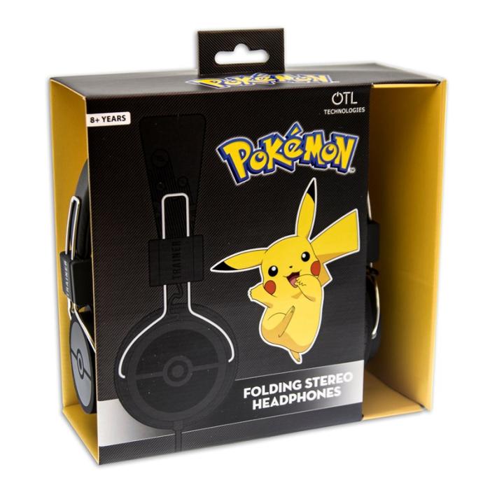 UTGATT5 - POKEMON TRAINER Hörlur Tween On-Ear Svart Pokemon