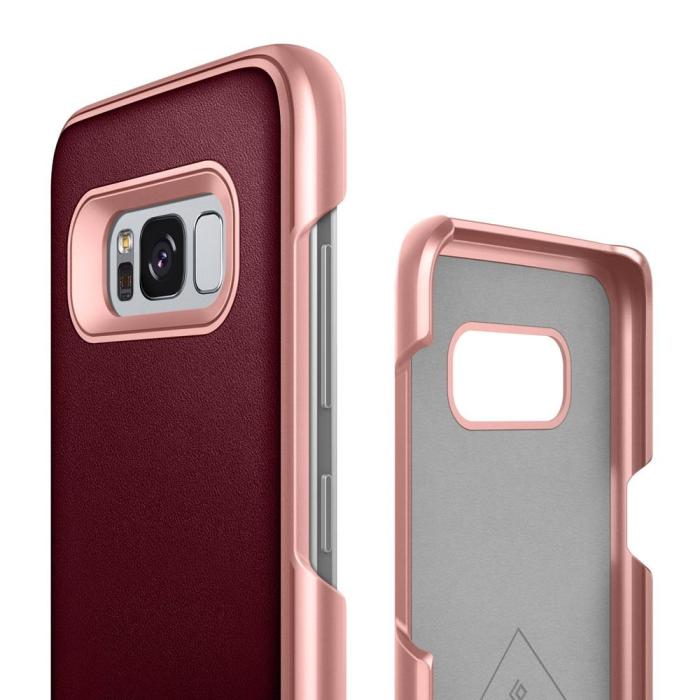 Caseology - Caseology Fairmont Skal till Samsung Galaxy S8 Plus - Burgundy