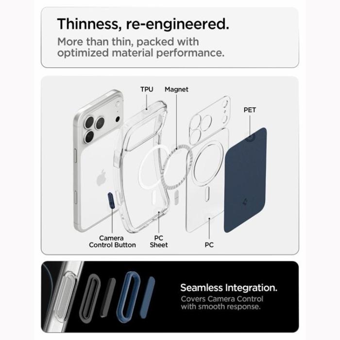 Spigen - Spigen Mobilskal till iPhone 18 Pro Max/17 Pro Max Magsafe Ultra Hybrid T