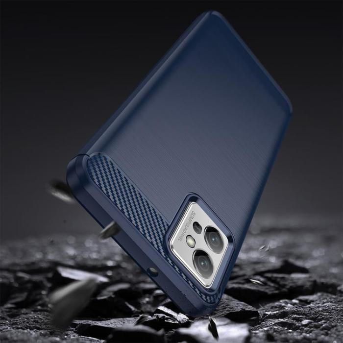 OEM - Xiaomi Redmi Note 11E/Redmi 10 5G Skal Carbon Silicone - Blå