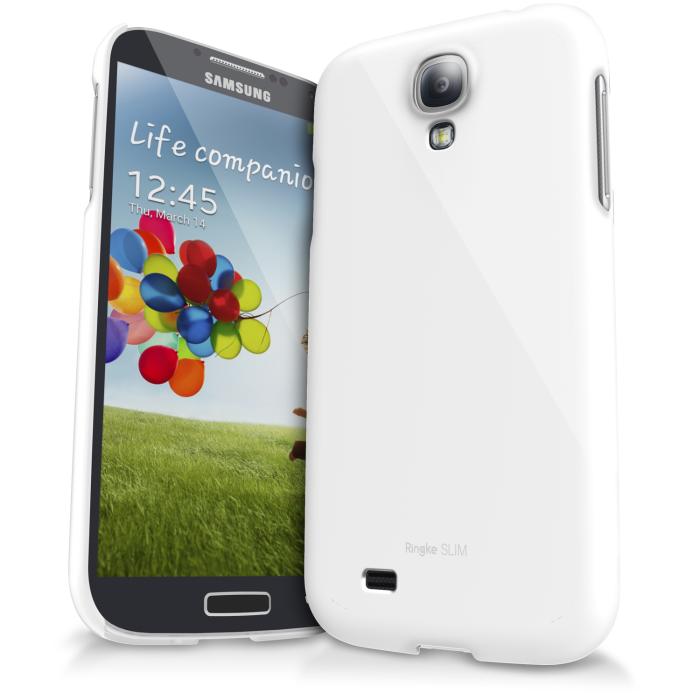 UTGATT4 - RINGKE Baksideskal till Samsung Galaxy S4 i9500 - (Vit)