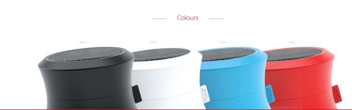 UTGATT5 - GIZMO VIBE 5XS Portable Bluetooth högtalare - (Röd)