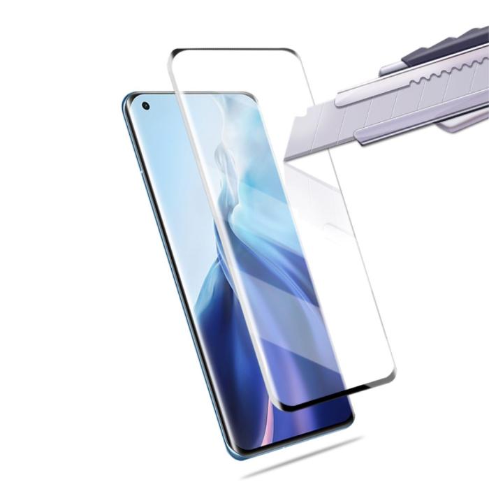 Mocolo - MOCOLO | 3D Curved Härdat Glas Skärmskydds Til Xiaomi Mi 11 - Svart