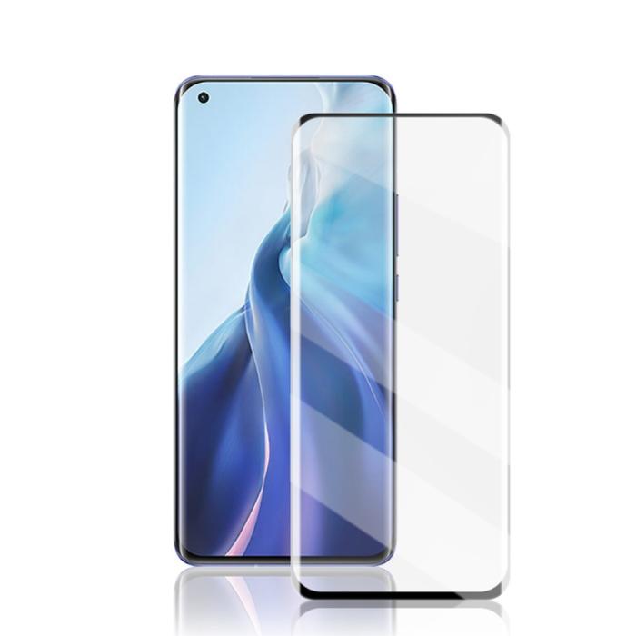 Mocolo - MOCOLO | 3D Curved Härdat Glas Skärmskydds Til Xiaomi Mi 11 - Svart