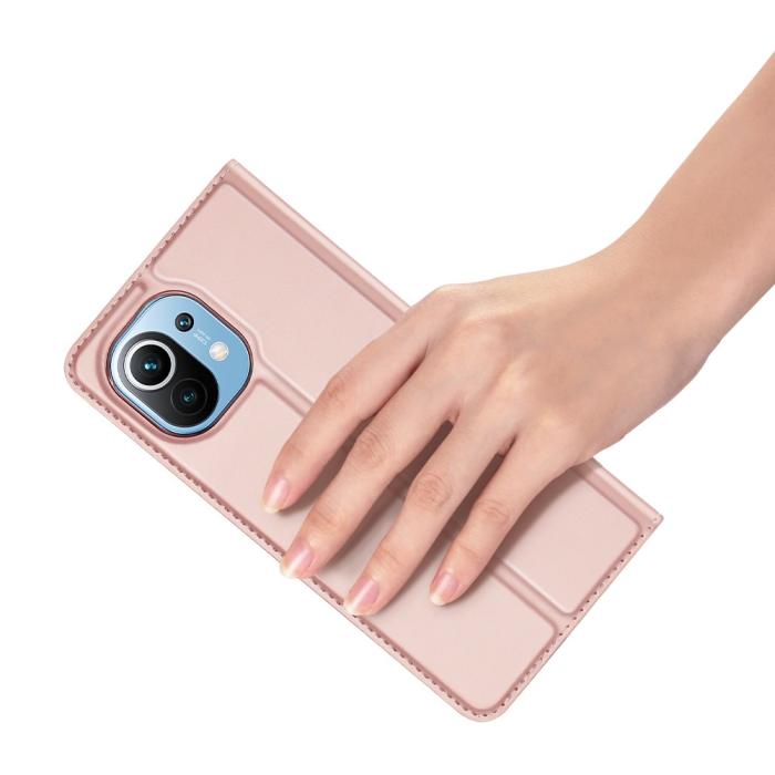Dux Ducis - Dux Ducis - Skin Series Plånboksfodral Til Xiaomi Mi 11 - Rose Gold