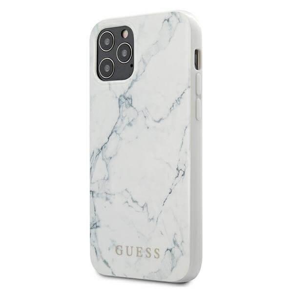 Guess iPhone 12 Pro Max Skal Marble - Vit | 2353 | AlltMobil