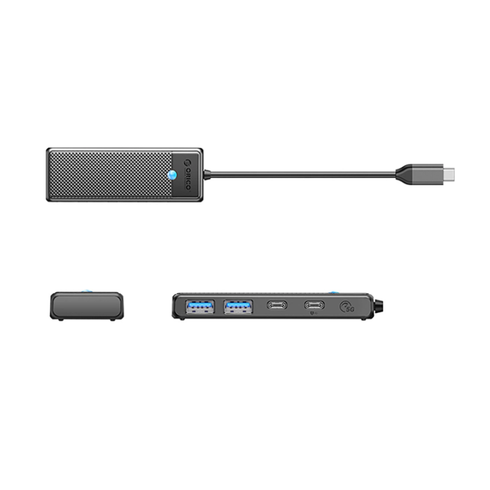 ORICO - Orico Hubb 2xUSB-A 3.0 2xUSB-C 3.0 - Svart
