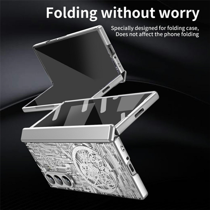 A-One Brand - Galaxy Z Fold7 Mobilskal Mechanical Legend Electroplating - Silver