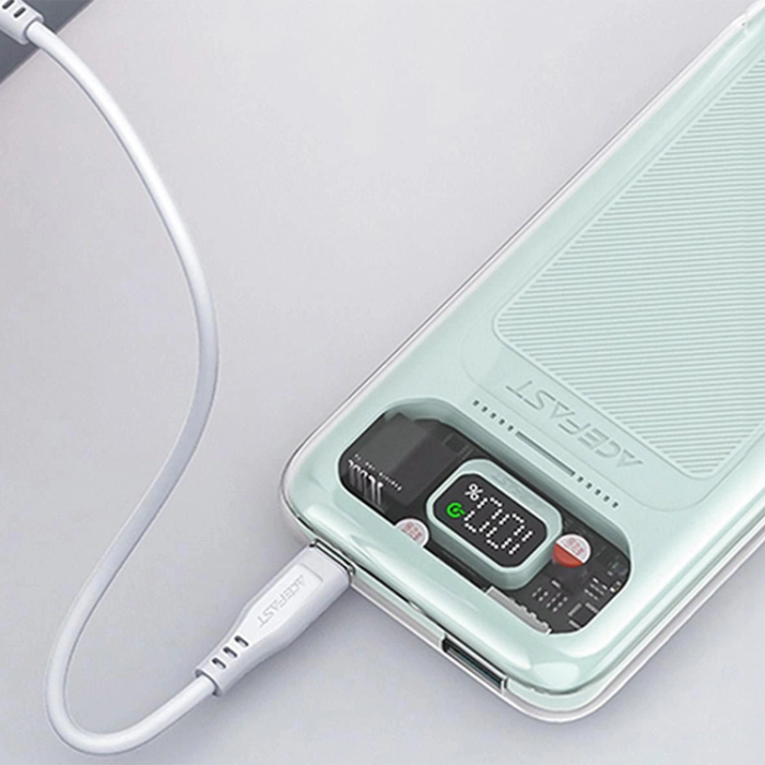 Acefast - Acefast Powerbank 10000mAh 30W Sparkling Series M1 - Grön