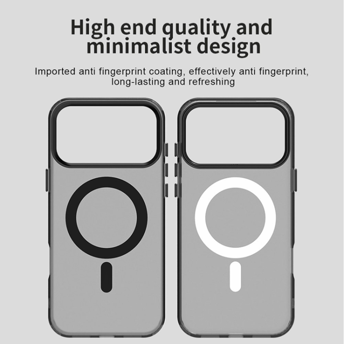 A-One Brand - iPhone 17 Pro Mobilskal MagSafe Anti Drop Hybrid - Svart
