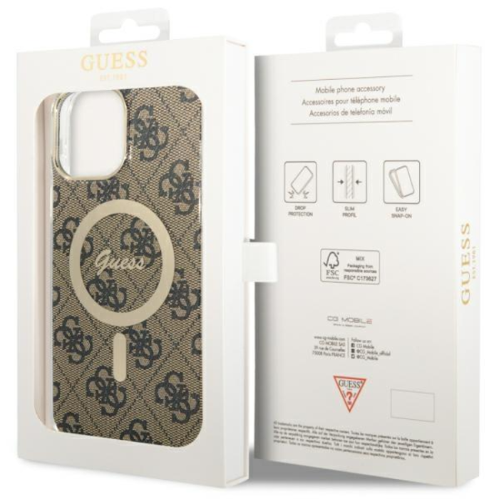 Guess - Guess iPhone 13 Pro Max Mobilskal MagSafe - Brun