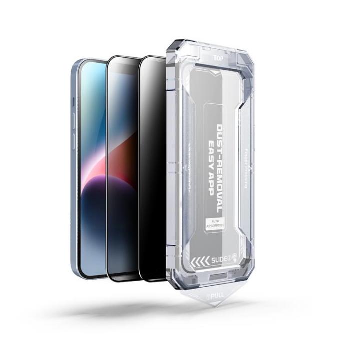 Boom of Sweden - LIVSTIDSGARANTI - BOOM iPhone 14 Privacy Härdat Glas Skärmskydd 2st