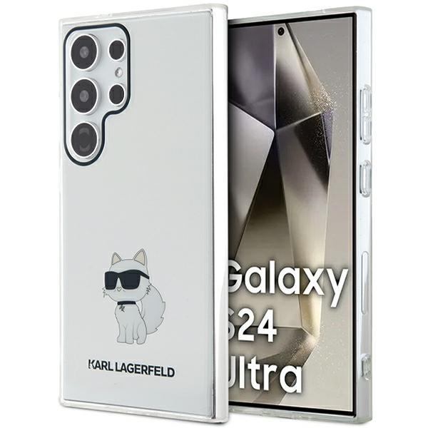 Karl Lagerfeld Galaxy S24 Ultra Skal MagSafe IML Choupette Transparent