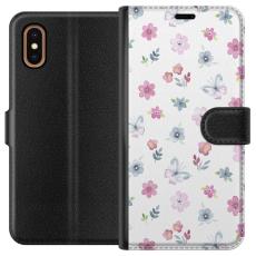 iSecrets - Plånboksfodral till Apple iPhone XS Max med Blommor och fjärillar
