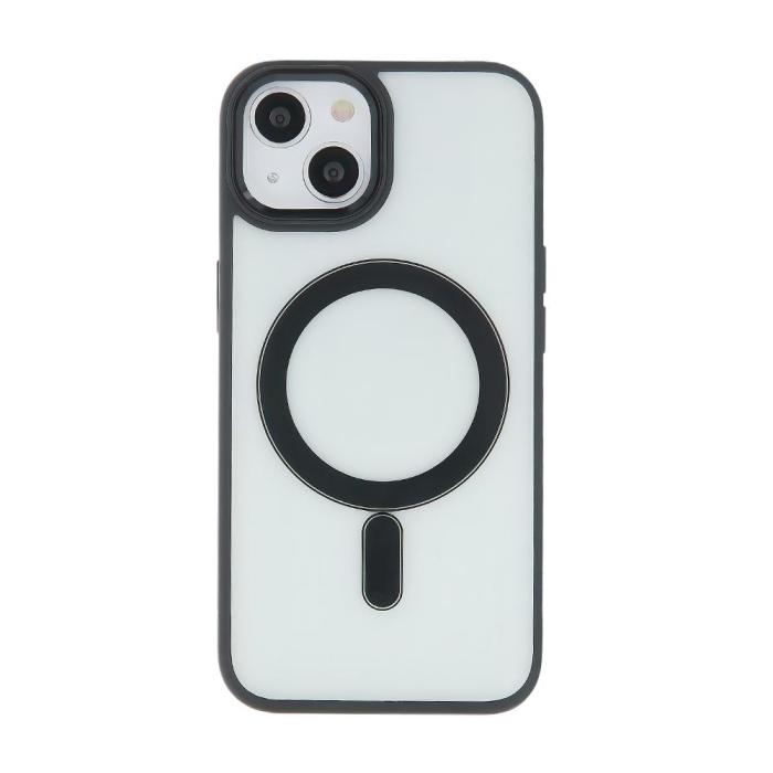 OEM - Satin Clear Magsafe Skal iPhone 13 Pro svart – Elegant Skydd