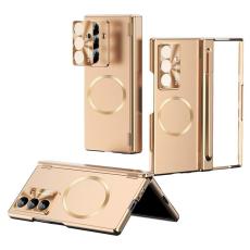 A-One Brand - Mobilskal F&ouml;r Galaxy Z Fold 8 MagSafe H&aring;rd PC - Champagneguld